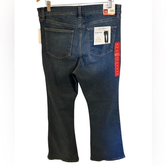 NWT Jessica Simpson High Rise Flare Jeans Size 14 - Picture 3 of 5